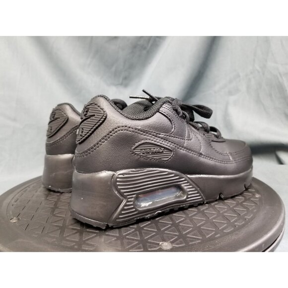 Nike Air Max 90 LTR (PS) Sneakers Leather Triple Black Size 13.5c NEW NO BOX! - Picture 8 of 11